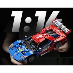 SEMBO WEKKI VIGGI 715001 non  TRANG BỊ XE THỂ THAO FORD GT tỷ lệ 1:14 bộ đồ chơi xếp lắp ráp ghép mô hình  Kỹ Thuật Công Nghệ Cao Mô Hình Phương Tiện 1257 khối