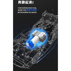 SEMBO WEKKI VIGGI 715001 non  TRANG BỊ XE THỂ THAO FORD GT tỷ lệ 1:14 bộ đồ chơi xếp lắp ráp ghép mô hình  Kỹ Thuật Công Nghệ Cao Mô Hình Phương Tiện 1257 khối