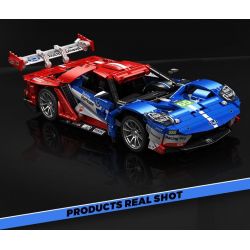 SEMBO WEKKI VIGGI 715001 non  TRANG BỊ XE THỂ THAO FORD GT tỷ lệ 1:14 bộ đồ chơi xếp lắp ráp ghép mô hình  Kỹ Thuật Công Nghệ Cao Mô Hình Phương Tiện 1257 khối