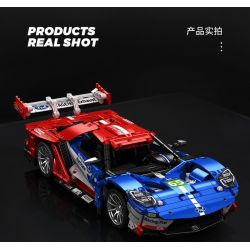 SEMBO WEKKI VIGGI 715001 non  TRANG BỊ XE THỂ THAO FORD GT tỷ lệ 1:14 bộ đồ chơi xếp lắp ráp ghép mô hình  Kỹ Thuật Công Nghệ Cao Mô Hình Phương Tiện 1257 khối