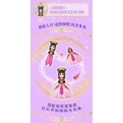 GUDI 9050 non  NGÔI NHÀ BÚP BÊ bộ đồ chơi xếp lắp ráp ghép mô hình Yeloli 628 khối