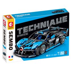 SEMBO WEKKI VIGGI 715000 non  TÍCH LŨY CRAZY BIAO BUGATTI X TORNADO tỷ lệ 1:14 bộ đồ chơi xếp lắp ráp ghép mô hình  BUGATTI BOLIDE Kỹ Thuật Công Nghệ Cao Mô Hình Phương Tiện 1499 khối