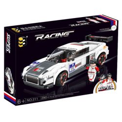 CO-CREATION 211 non  VUA TRÔI DẠT bộ đồ chơi xếp lắp ráp ghép mô hình Speed Champions Racing Cars Đua Xe Công Thức 290 khối