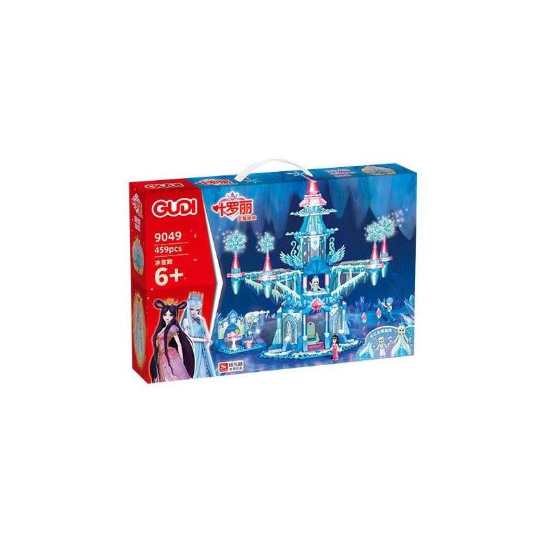 GUDI 9049 non  CUNG ĐIỆN BĂNG bộ đồ chơi xếp lắp ráp ghép mô hình Yeloli 459 khối