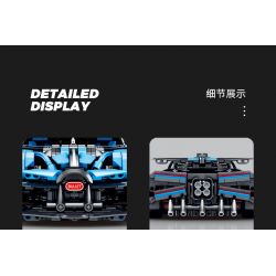 SEMBO WEKKI VIGGI 715000 non  TÍCH LŨY CRAZY BIAO BUGATTI X TORNADO tỷ lệ 1:14 bộ đồ chơi xếp lắp ráp ghép mô hình  BUGATTI BOLIDE Kỹ Thuật Công Nghệ Cao Mô Hình Phương Tiện 1499 khối