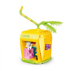 COGO 13809-2 non  GIẶT CHANH bộ đồ chơi xếp lắp ráp ghép mô hình Mini Modular FRUIT TREE Đường Phố Thu Nhỏ 277 khối