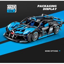 SEMBO WEKKI VIGGI 715000 non  TÍCH LŨY CRAZY BIAO BUGATTI X TORNADO tỷ lệ 1:14 bộ đồ chơi xếp lắp ráp ghép mô hình  BUGATTI BOLIDE Kỹ Thuật Công Nghệ Cao Mô Hình Phương Tiện 1499 khối