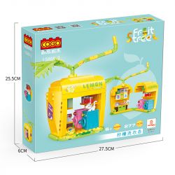 COGO 13809-2 non  GIẶT CHANH bộ đồ chơi xếp lắp ráp ghép mô hình Mini Modular FRUIT TREE Đường Phố Thu Nhỏ 277 khối