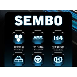 SEMBO WEKKI VIGGI 715000 non  TÍCH LŨY CRAZY BIAO BUGATTI X TORNADO tỷ lệ 1:14 bộ đồ chơi xếp lắp ráp ghép mô hình  BUGATTI BOLIDE Kỹ Thuật Công Nghệ Cao Mô Hình Phương Tiện 1499 khối