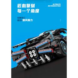 SEMBO WEKKI VIGGI 715000 non  TÍCH LŨY CRAZY BIAO BUGATTI X TORNADO tỷ lệ 1:14 bộ đồ chơi xếp lắp ráp ghép mô hình  BUGATTI BOLIDE Kỹ Thuật Công Nghệ Cao Mô Hình Phương Tiện 1499 khối
