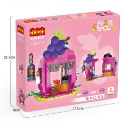 COGO 13807-4 non  RƯỢU VANG KHÁCH SẠN bộ đồ chơi xếp lắp ráp ghép mô hình Mini Modular FRUIT TREE Đường Phố Thu Nhỏ 261 khối