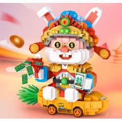 LOZ 8138 non  THỎ TIỀN bộ đồ chơi xếp lắp ráp ghép mô hình 1200 khối