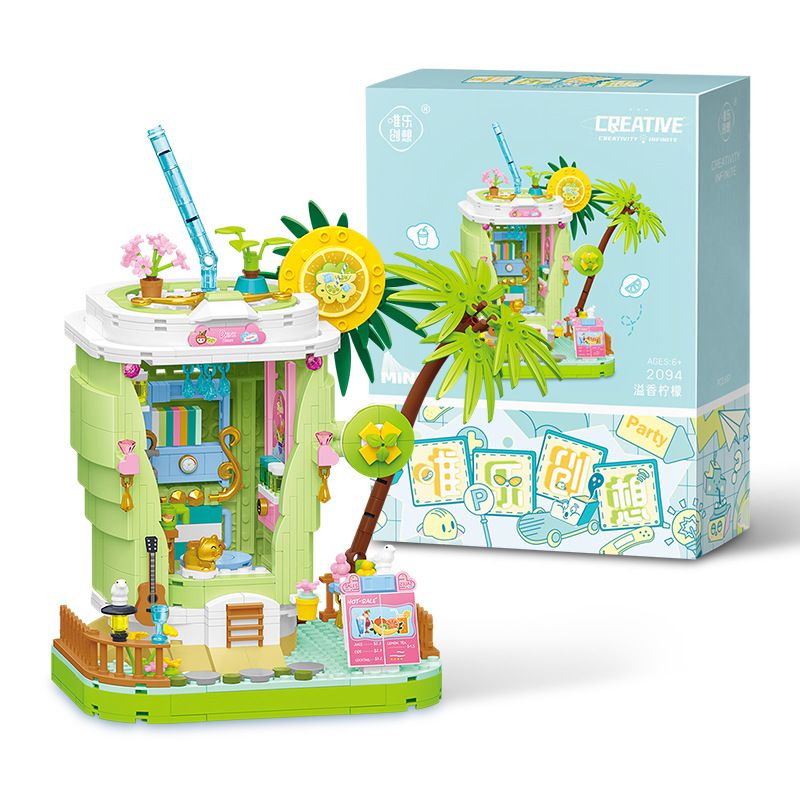 WEIGHT 2094 non  CAM BERGAMOT bộ đồ chơi xếp lắp ráp ghép mô hình Creator Sáng Tạo 661 khối