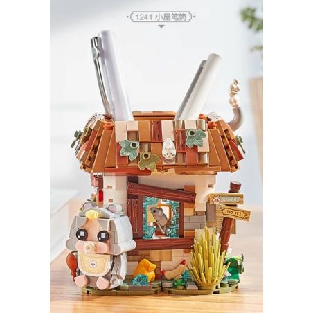 LOZ 1241 non  CHỦ BÚT COTTAGE bộ đồ chơi xếp lắp ráp ghép mô hình PEN HOLDER