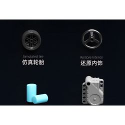 QIAO LE TONG 2305 non  VUA TRÔI DẠT tỷ lệ 1:14 bộ đồ chơi xếp lắp ráp ghép mô hình  Kỹ Thuật Công Nghệ Cao Mô Hình Phương Tiện 480 khối