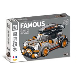 SEMBO WEKKI VIGGI 714010 non  THẾ GIỚI XE SANG THỜI GIAN DU LỊCH bộ đồ chơi xếp lắp ráp ghép mô hình Speed Champions Racing Cars Đua Xe Công Thức 305 khối