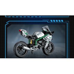 COGO 15803B non  ĐẦU MÁY HẠNG NẶNG KAWASAKI bộ đồ chơi xếp lắp ráp ghép mô hình  TECH-STORM Kỹ Thuật Công Nghệ Cao Mô Hình Phương Tiện 630 khối