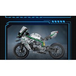 COGO 15803B non  ĐẦU MÁY HẠNG NẶNG KAWASAKI bộ đồ chơi xếp lắp ráp ghép mô hình  TECH-STORM Kỹ Thuật Công Nghệ Cao Mô Hình Phương Tiện 630 khối