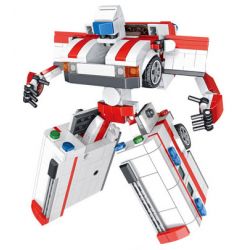 PanlosBrick 659013 Panlos Brick 659013 non  XE CỨU THƯƠNG bộ đồ chơi xếp lắp ráp ghép mô hình AMBULANCE 562 khối
