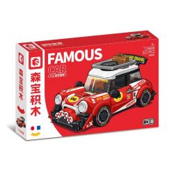 SEMBO WEKKI VIGGI 714008 non  THẾ GIỚI XE SANG SẴN SÀNG LÊN ĐƯỜNG bộ đồ chơi xếp lắp ráp ghép mô hình Speed Champions Racing Cars Đua Xe Công Thức 317 khối