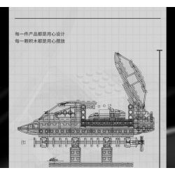 XINGBAO XB-18012 18012 XB18012 non  CATAMARAN ĐIỆN bộ đồ chơi xếp lắp ráp ghép mô hình POWER CATAMARAN 327 khối