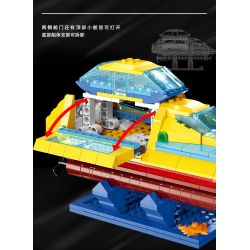 XINGBAO XB-18012 18012 XB18012 non  CATAMARAN ĐIỆN bộ đồ chơi xếp lắp ráp ghép mô hình POWER CATAMARAN 327 khối