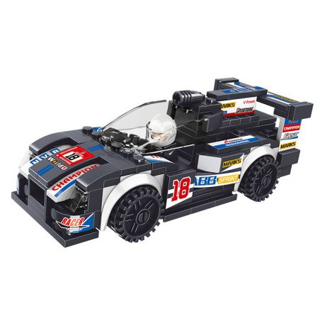 B BRAND K071-4 071-4 non  911 ĐUA XE bộ đồ chơi xếp lắp ráp ghép mô hình Racers Đua Tốc Độ 182 khối