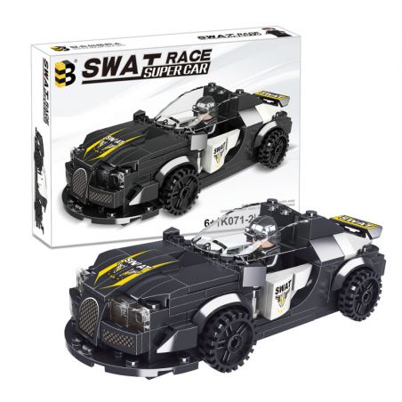 B BRAND K071-2 071-2 non  XE CẢNH SÁT DUBAI bộ đồ chơi xếp lắp ráp ghép mô hình Speed Champions Racing Cars Đua Xe Công Thức 208 khối