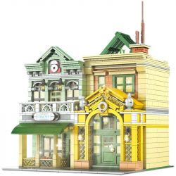 MouldKing 16023 Mould King 16023 non  NHÀ HÀNG PHÁP bộ đồ chơi xếp lắp ráp ghép mô hình Modular Buildings FRENCH RESTAURANT Mô Hình Nhà Cửa 3096 khối