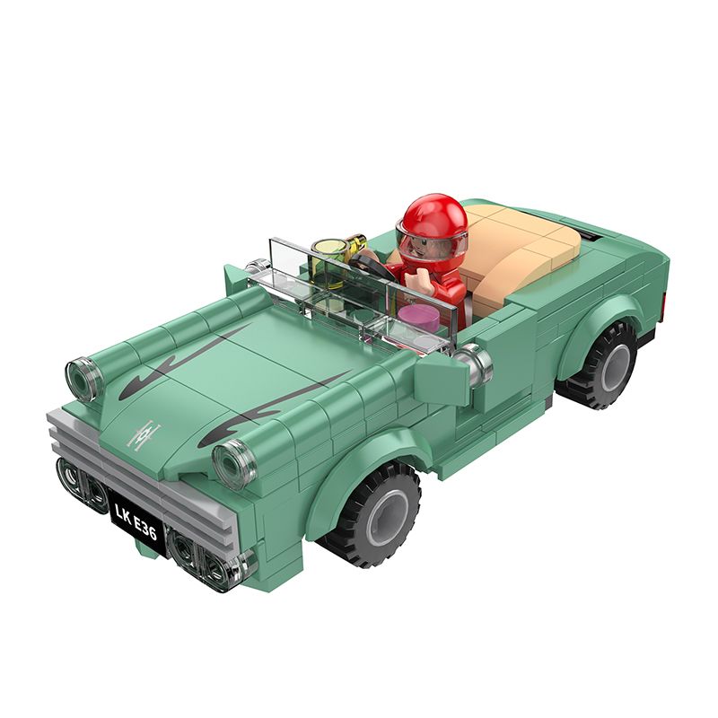 COGO 13438-3 non  XE CỔ LINCOLN bộ đồ chơi xếp lắp ráp ghép mô hình Speed Champions Racing Cars Đua Xe Công Thức 176 khối