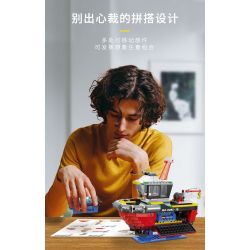 XINGBAO XB-18011 18011 XB18011 non  TÀU KÉO CẢNG bộ đồ chơi xếp lắp ráp ghép mô hình PORT TUG 438 khối