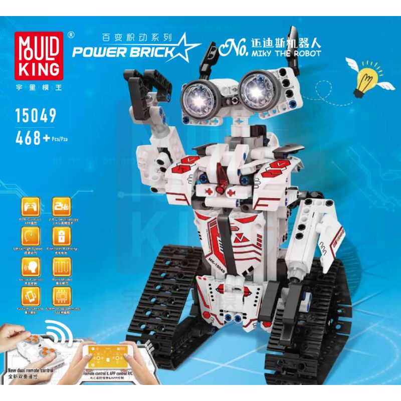 GOGO 67116 non  ROBOT MEDIS. bộ đồ chơi xếp lắp ráp ghép mô hình MIKY THE ROBOT 523 khối