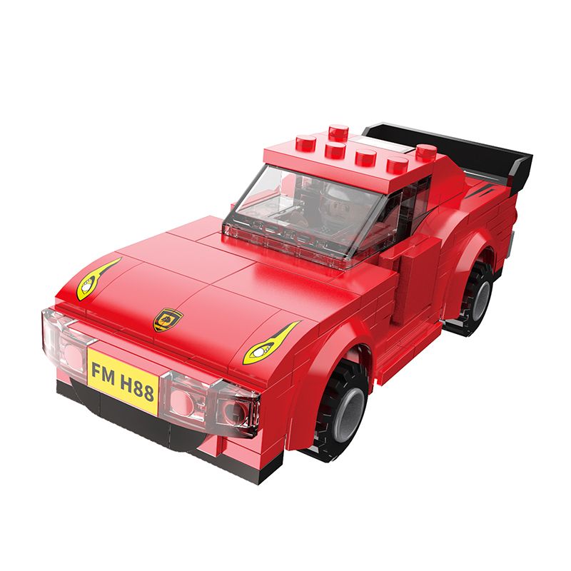 COGO 13438-2 non  FARAH 40 bộ đồ chơi xếp lắp ráp ghép mô hình Speed Champions Racing Cars Đua Xe Công Thức 175 khối