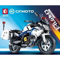SEMBO 705903 non  XE MÁY CHUNFENG CF400J-3 bộ đồ chơi xếp lắp ráp ghép mô hình Motorcycle Motorbike CFMOTO Xe Hai Bánh 1195 khối