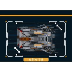 MouldKing 15052 Mould King 15052 non  BÃO SA MẠC bộ đồ chơi xếp lắp ráp ghép mô hình POWER BRICK DESERT STORM 555 khối