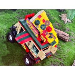 ACHKO 50053 non  PIZZA CAR. bộ đồ chơi xếp lắp ráp ghép mô hình PIZZA CART 362 khối