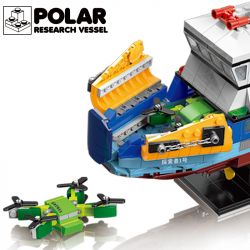 XINGBAO XB-18010 18010 XB18010 non  TÀU NGHIÊN CỨU VÙNG CỰC bộ đồ chơi xếp lắp ráp ghép mô hình POLAR RESEARCH VESSEL 500 khối
