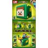 LW 423 non  HỘP THẾ GIỚI bộ đồ chơi xếp lắp ráp ghép mô hình Minecraft MY WORLD Game Xây Dựng 722 khối