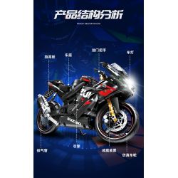 SEMBO 705031 non  SUZUKI GSXR 1000R 1:7 tỷ lệ 1:7 bộ đồ chơi xếp lắp ráp ghép mô hình  Kỹ Thuật Công Nghệ Cao Mô Hình Phương Tiện 794 khối