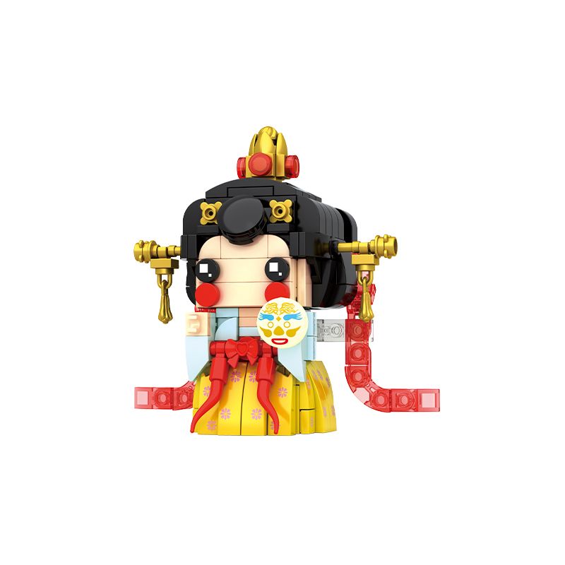 SEMBO 516030 516031 516032 516033 516034 non  ĐÊM CÔNG CHIẾU ĐẠI ĐƯỜNG 5 PHONG CÁCH CHÚA THÁI BÌNH VĂN THÀNH VÕ TẮC THIÊN DƯƠNG MỊCH bộ đồ chơi xếp lắp ráp ghép mô hình Brickheadz Nhân Vật Đầu To 1170 khối