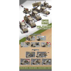 PanlosBrick 659008 Panlos Brick 659008 non  ĐỘI PHÒNG KHÔNG bộ đồ chơi xếp lắp ráp ghép mô hình 669 khối