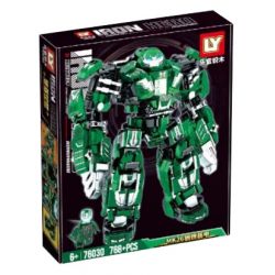 LY 76030 non  GIÁP THÉP MK26. bộ đồ chơi xếp lắp ráp ghép mô hình Marvel Super Heroes IRON HERO Siêu Anh Hùng Marvel 768 khối