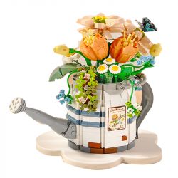 LOZ 1936 non  BÌNH TƯỚI CÂY TRỒNG TRONG CHẬU bộ đồ chơi xếp lắp ráp ghép mô hình 973 khối