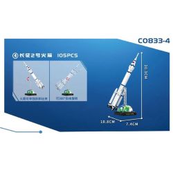 WOMA C0833 0833 non  HÀNG KHÔNG VŨ TRỤ 4 TỔ HỢP TRẠM TRUNG QUỐC TÀU CON THOI TÊN LỬA TRƯỜNG CHINH 2 VỆ TINH BẮC ĐẨU bộ đồ chơi xếp lắp ráp ghép mô hình Space AEROSPACE SCIENCE Thám Hiểm Không Gian 489 khối