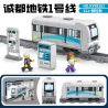 Kazi KY98261 98261 non  THÀNH ĐÔ METRO LINE 1 bộ đồ chơi xếp lắp ráp ghép mô hình Trains CITY TRAIN Tàu Hỏa 321 khối