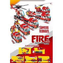 PanlosBrick 659007 Panlos Brick 659007 non  ĐỘI CỨU HỎA bộ đồ chơi xếp lắp ráp ghép mô hình 646 khối