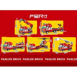 PanlosBrick 659007 Panlos Brick 659007 non  ĐỘI CỨU HỎA bộ đồ chơi xếp lắp ráp ghép mô hình 646 khối