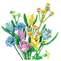 PanlosBrick 655008 Panlos Brick 655008 non  BÓ HOA bộ đồ chơi xếp lắp ráp ghép mô hình Flowers BOUQUET 837 khối