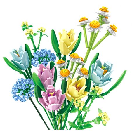 PanlosBrick 655008 Panlos Brick 655008 non  BÓ HOA bộ đồ chơi xếp lắp ráp ghép mô hình Flowers BOUQUET 837 khối