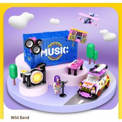 SEMBO WEKKI VIGGI 714509 non  THẾ GIỚI XE SANG BỮA TIỆC LỬA TRẠI bộ đồ chơi xếp lắp ráp ghép mô hình Speed Champions Racing Cars BONFIRE PARTY Đua Xe Công Thức 275 khối